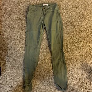 Refugee, green jeans, size 4